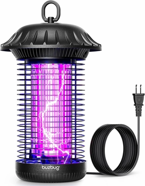 Buzbug LED Bug Zapper Indoor Outdoor, 10 Years Lifespan, 6.5ft Power Cord, IPX4 Waterproof, High-Voltage, Mosquito Zapper, Fly Trap Mosquito Trap, Fly Killer Fly Zapper -MO008C power cord,hi-fi power cable,AC power lead,