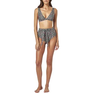 Cabana Womens Floral High Waist Swim Bottom Separates