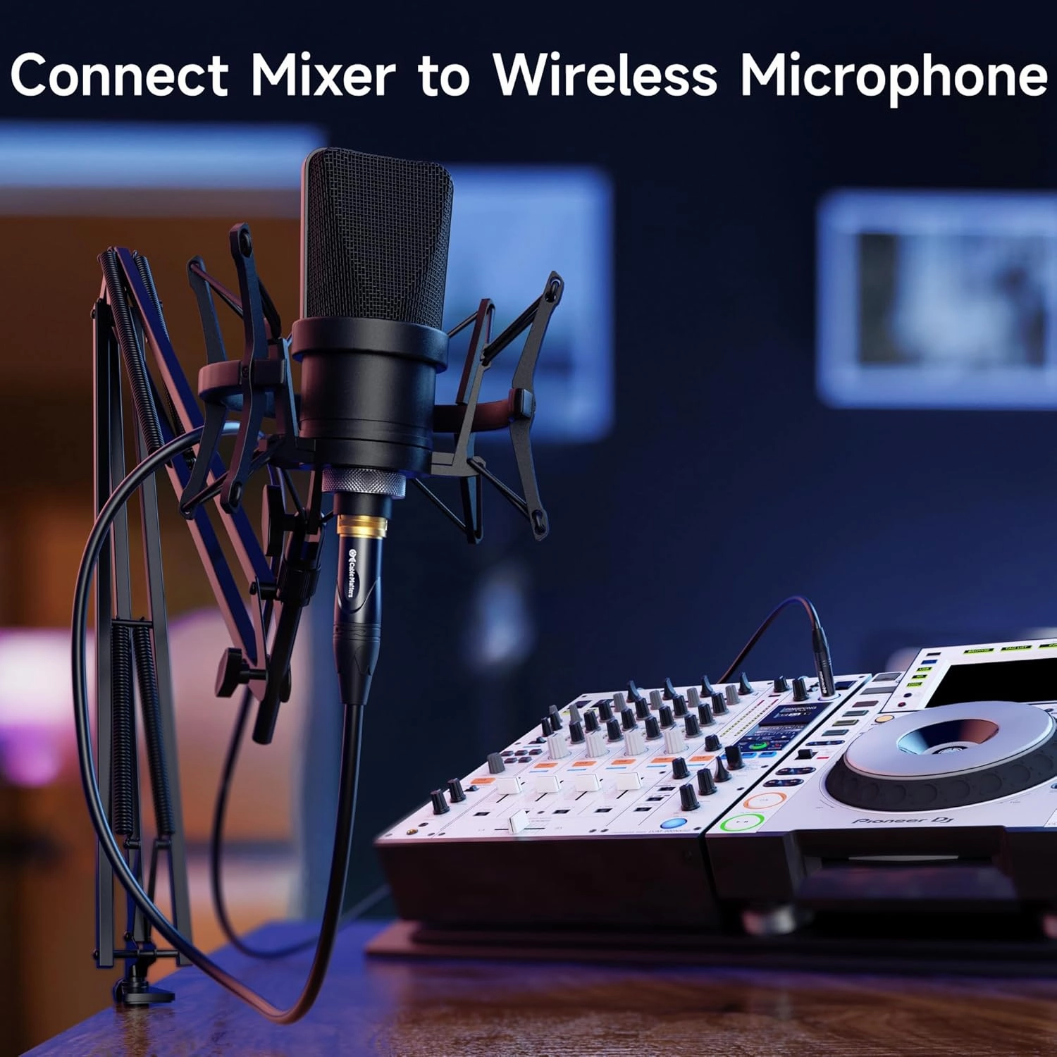 Cable Matters 6.35mm (1/4 Inch) Long TRS to XLR Cable - 50ft, Male to Male XLR to TRS Cable, Black  Not for Microphone Use