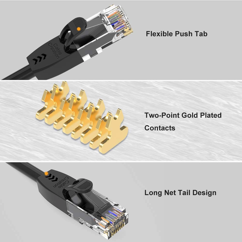 CableCreation Long Cat6a Ethernet Cable 20ft 10Gbps RJ45 LAN Network Cable, Gigabit High Speed Gaming UTP Patch 26AWG Wire for Computer,PS5/PS4, Xbox, Smart TV, Switch, Hub,Router,Patch Panel