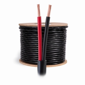 Cables Direct Online Speaker Wire 16 Gauge, 100 ft for Outdoor and Indoor Use, 16/2 CCA (Copper Clad Aluminum) Stranded Bulk Audio Cable, Direct Burial and UV Resistant, New 2025 Model speaker cable,audio wire,hi-fi speaker cord,