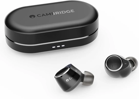 Cambridge Audio Melomania M100 Earbuds - in Ear True Wireless Headphones with Active Noise Cancelling, Hi-Fi Sound, Bluetooth, Featuring Combined 52 Hour Battery Life with Charging Case - Black audiophile headphones,high-end headphones,studio over-ear,