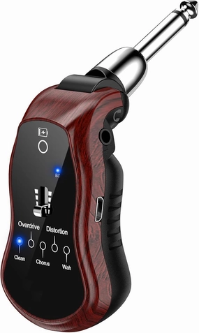CAMOLA Guitar Headphone Amp - Portable Mini Plug Amplifier, Rechargeable Travel Pocket Electric Bass Amp With Bluetooth Receiver, Clean Chorus Flanger Metal and Wah 5 Effects headphone amplifier,portable amp,desktop headphone amp,