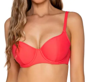 Carmen Underwire Bikini Top In Nectarine