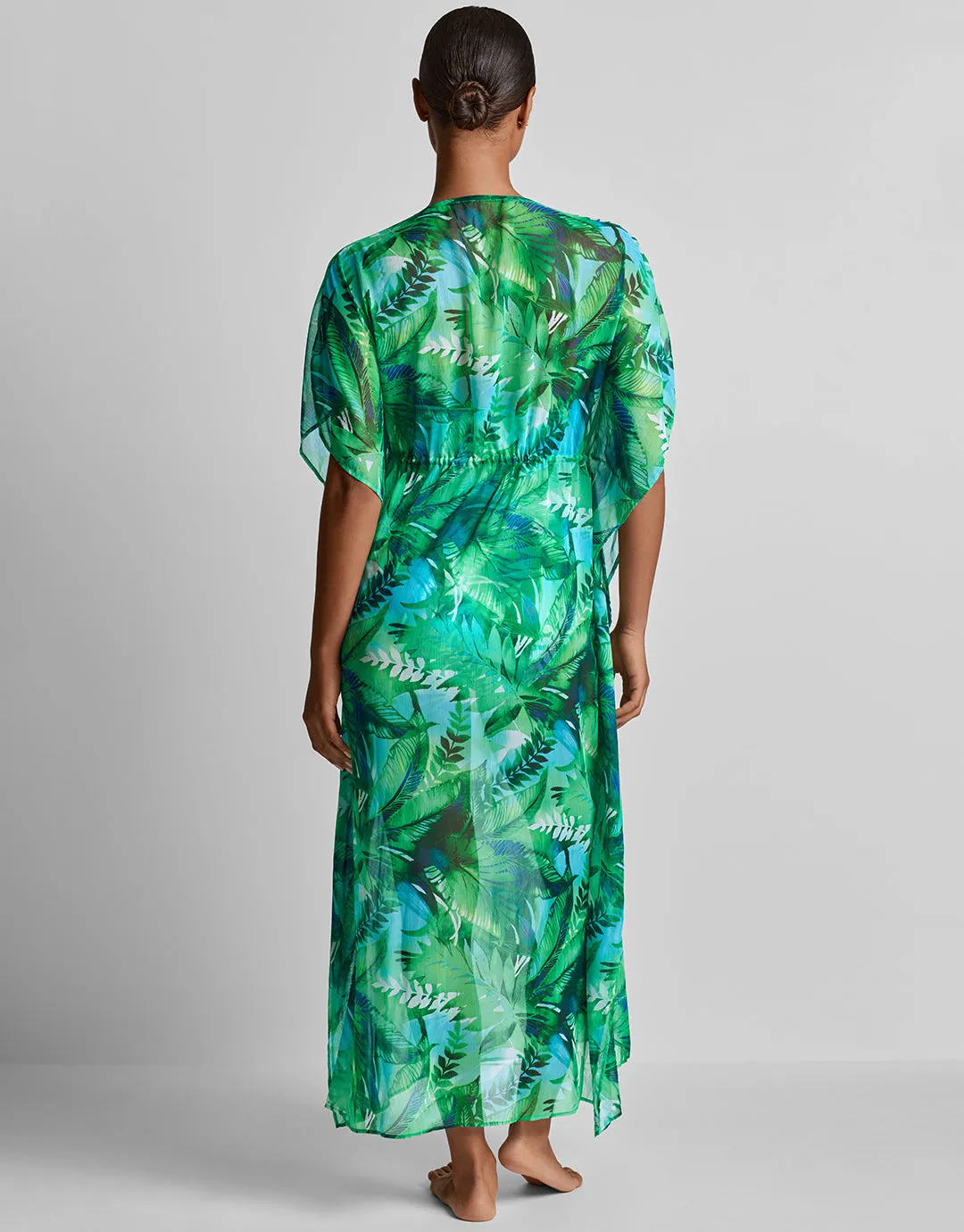 Cartago Palms Midi Kaftan - Multi