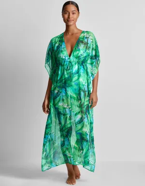 Cartago Palms Midi Kaftan - Multi