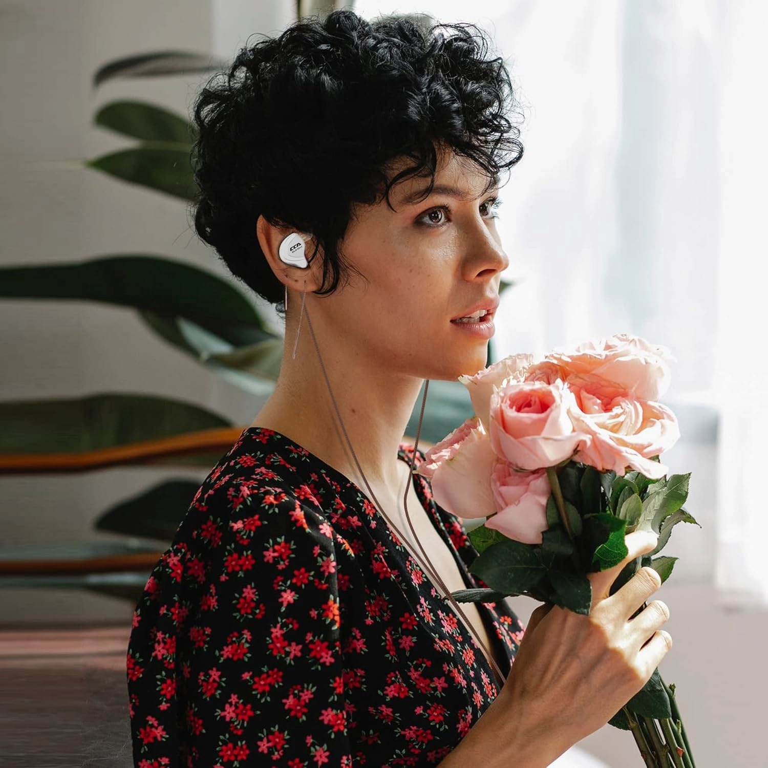 CCA C10 in Ear Monitor Headphone 10 Hybrid Drivers Wired Earbud 4BA 1DD HiFi IEM Earphones Stereo Noise Isolating Earphone with Detachable Cable for Musicians Singers Audiophiles (Black, Without Mic)