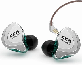 CCA C10 in Ear Monitor Headphone 10 Hybrid Drivers Wired Earbud 4BA 1DD HiFi IEM Earphones Stereo Noise Isolating Earphone with Detachable Cable for Musicians Singers Studio Audiophiles Dj PC in-ear monitors,hi-fi IEMs,studio earphones,
