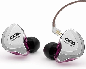 CCA C10 in Ear Monitor Headphone 10 Hybrid Drivers Wired Earbud 4BA 1DD HiFi IEM Earphones Stereo Noise Isolating Earphone with Detachable Cable for Musicians Singers Studio Audiophiles Dj PC in-ear monitors,hi-fi IEMs,studio earphones,