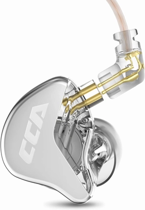 CCA CRA in Ear Monitor Headphones, Ultra-Thin Diaphragm Dynamic Driver IEM Earphones, Clear Sound & Deep Bass, Wired Gaming Earbuds with Tangle-Free Detachable Cable for Singer Musicians Drummers DJ in-ear monitors,hi-fi IEMs,studio earphones,