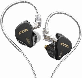 CCA CS16 in-Ear Monitors, 16BA Reference HiFi Stereo IEM Wired Earphones/Earbuds/Headphones with Detachable Cable 2Pin for Musician Audiophile (Without Mic, Black) in-ear monitors,hi-fi IEMs,studio earphones,