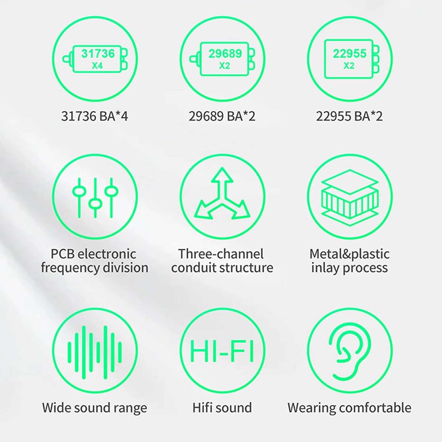 CCA KZ AS16 PRO in Ear Monitor Headphones 16BA Balanced Armature Drivers HiFi IEM Earphones High Clarity Gaming Earbuds for Musicians Singers Audiophile Dj Drummers