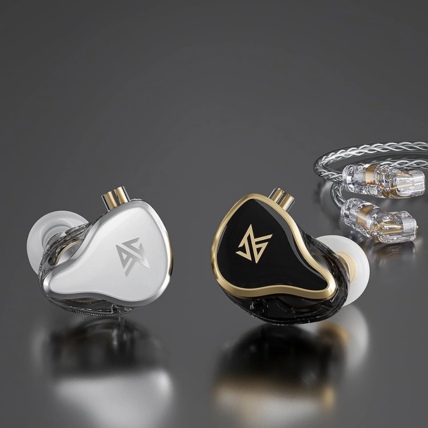 CCA KZ ZAS in Ear Monitor Headphones 16 Units 7BA 1DD Hybrid Drivers HiFi IEM Earphones High Clarity Wired Earbuds for Musicians Singers Audiophile Dj Drummers