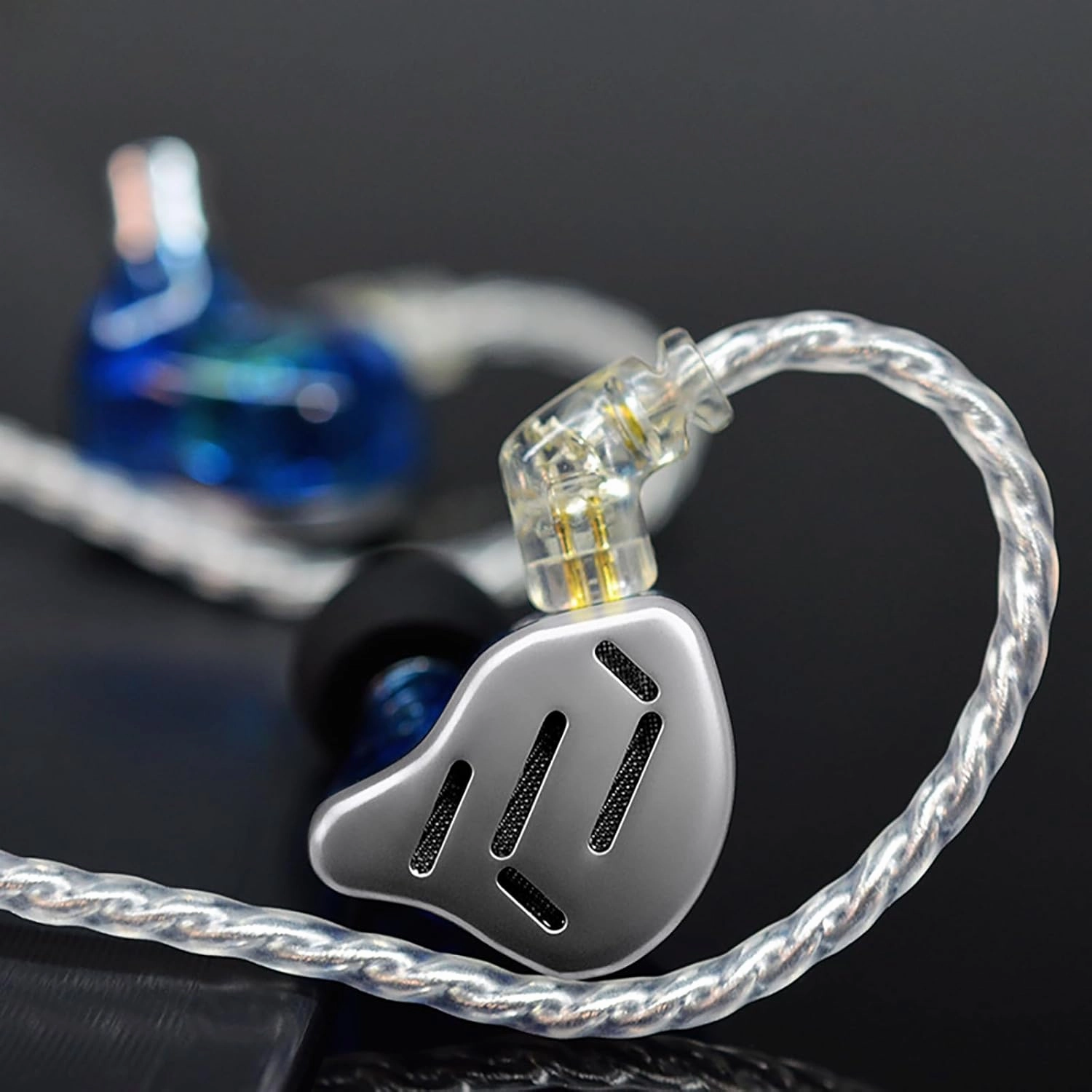 CCA KZ Zax in Ear Monitor Headphones 16 Units 7BA 1DD Hybrid Drivers HiFi IEM Earphones High Clarity Metal Gaming Earbuds with 2 Pin Detachable Cable
