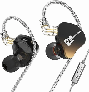 CCA ND DD3 4 Tone Adjustable in Ear Monitor Headphones, Dual Cavity Dual Magnetic Dynamic IEM Earphones, Clear Sound & Deep Bass Earphones Wired, Gaming Earbuds with 2pin Detachable Cable in-ear monitors,hi-fi IEMs,studio earphones,