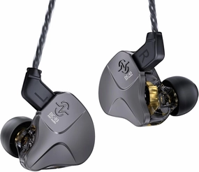 CCZ DC03 in Ear Monitor Headphones, IEMs for Gaming, Deep Bass Sound Gaming Earbuds, 1DD HiFi in Ear Headphones Ear Buds with Replaceable Cable, in Ears for Singers Musicians Stage (Gun, Without Mic) in-ear monitors,hi-fi IEMs,studio earphones,