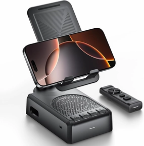 Cell Phone Stand with Bluetooth Speaker and Remote Control(Video Control/Camera Control),Portable Bluetooth Speaker for Home and Outdoors,All Day Playtime,Compatible with iOS/Android,Birthday Gift speaker stands,monitor stands,floor speaker holders,