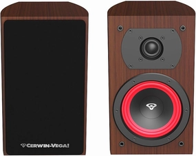 CERWIN-VEGA! Home Audio LA14 4" 2-Way Bookshelf Speakers (Expresso) bookshelf speakers,compact stereo speakers,hi-fi shelf speakers,