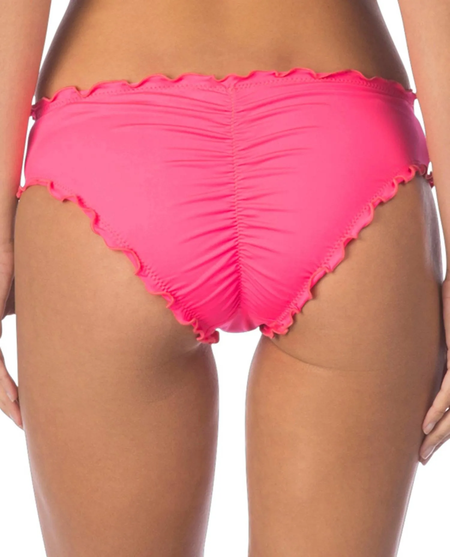 Cheeky Bikini Bottom In Frill Of It Pink