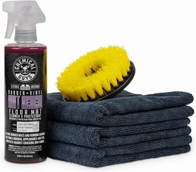 Chemical Guys HOL70016 Heavy Duty Floor Mat Cleaning Kit with Mat Renew Rubber   Vinyl Floor Mat cleaner and Protectant (16 fl oz), Drill Brush Attachment, & Workhorse Towels, 5 Item Kit vinyl accessories,turntable parts,record player tools,