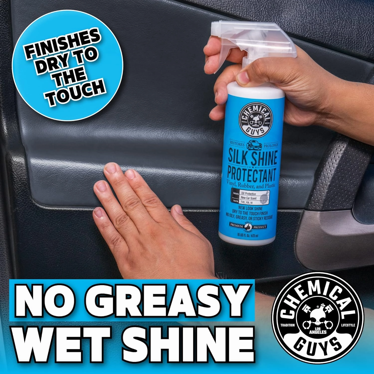 Chemical Guys TVD_109 Silk Shine Sprayable Dry-To-The-Touch Dressing and Protectant for Tires, Trim, Vinyl, Plastic and More, Safe for Cars, Trucks, Motorcycles, RVs & More, 128 fl oz (1 Gallon)