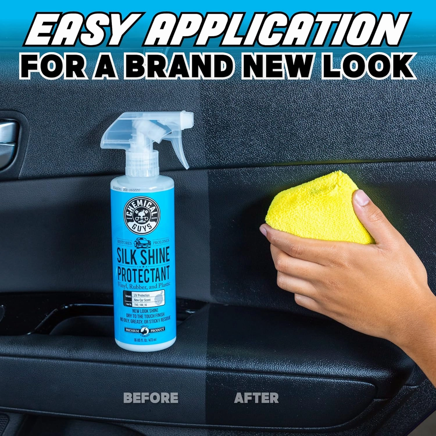 Chemical Guys TVD_109 Silk Shine Sprayable Dry-To-The-Touch Dressing and Protectant for Tires, Trim, Vinyl, Plastic and More, Safe for Cars, Trucks, Motorcycles, RVs & More, 128 fl oz (1 Gallon)