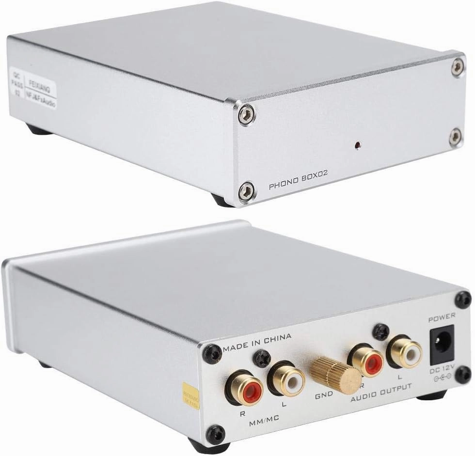 Ciglow Turntable Preamplifier Mini MM/MC Phono Pick-up Preamplifier for (White) phono preamp,turntable amplifier,record player preamp,