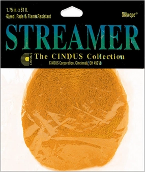 Cindus Crepe Streamers 1.75" Wide 81 Feet-Gold network streamer,wireless audio player,Wi-Fi music streamer,
