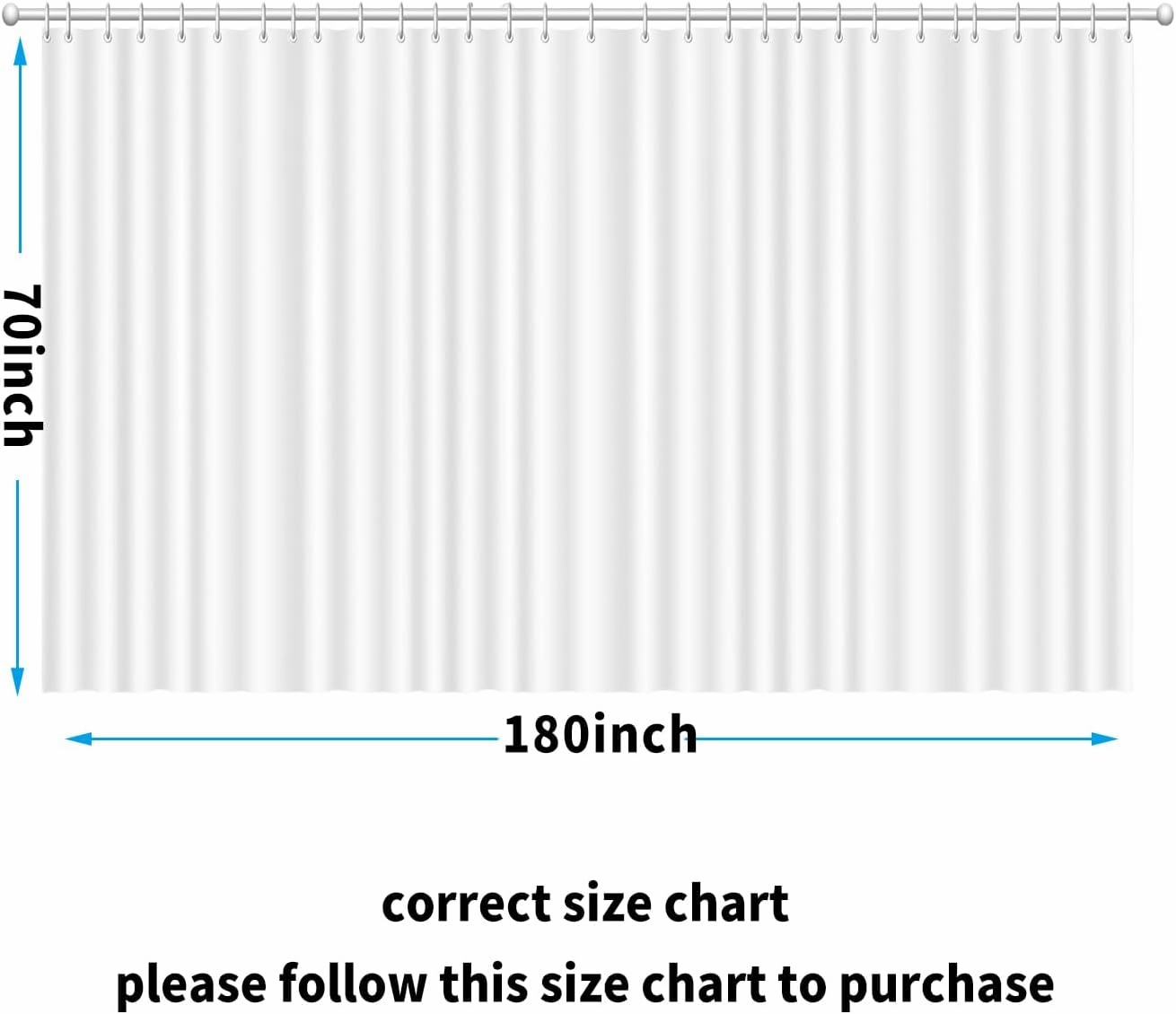 Clawfoot Tub Shower Curtain Liner Black 180x70 Inch Liner All Warp Around Extra Wide Vinyl Bath Curtain for Clawfoot Stand Up Tub Bathroom PEVA Waterproof Liner 36 Metal Hooks