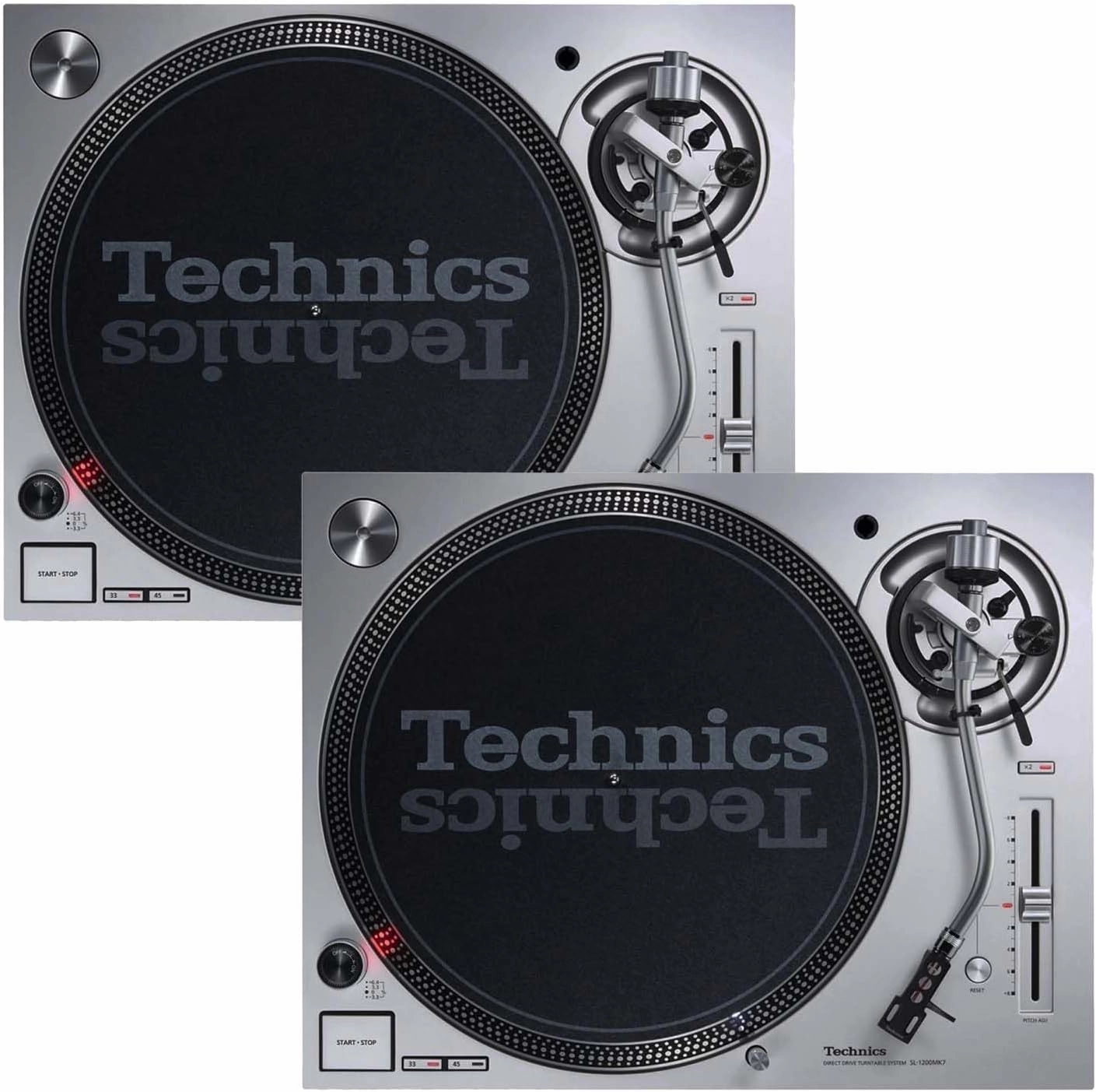 Clutch (2) Technics SL-1200MK7 Direct Drive Professional Turntable (Silver) Bundle direct-drive turntable,DJ turntable,hi-torque vinyl deck,