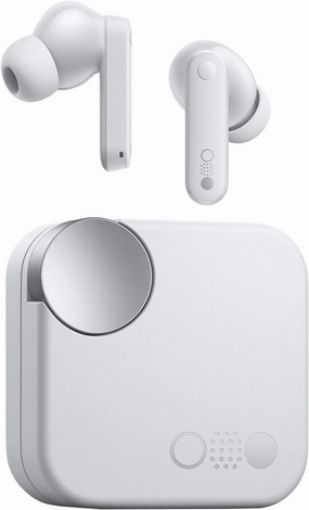 CMF Buds Wireless Bluetooth Earbuds, 42dB Noise Cancelling Earbuds,Dirac HD Audio, 35.5H Playtime, BT5.3, IP54 Waterproof, 4HD Mics Wireless Headphones for iPhone & Android (Light Grey) TWS earbuds,compact wireless buds,Bluetooth ear tips,