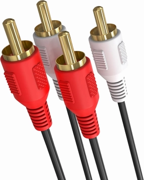 Cmple - 2 RCA Male to 2 RCA Male Stereo Audio Cable - Double RCA Stereo Cable/Cord - Gold Plated for Home Theater, HDTV, AV Receivers, Amplifiers, Gaming Consoles, Hi-Fi Systems, RCA Cable - 6 FT home cinema system,5.1 home theater,surround sound package,