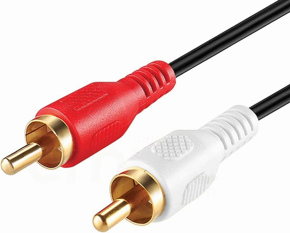 Cmple - 2 RCA Male to 2 RCA Male Stereo Audio Cable - Double RCA Stereo Cable/Cord - Gold Plated for Home Theater, HDTV, AV Receivers, Amplifiers, Gaming Consoles, Hi-Fi Systems, RCA Cable - 6 FT