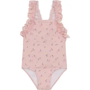 Color Kids Coral Blush Swimsuit W. Frills, AOP