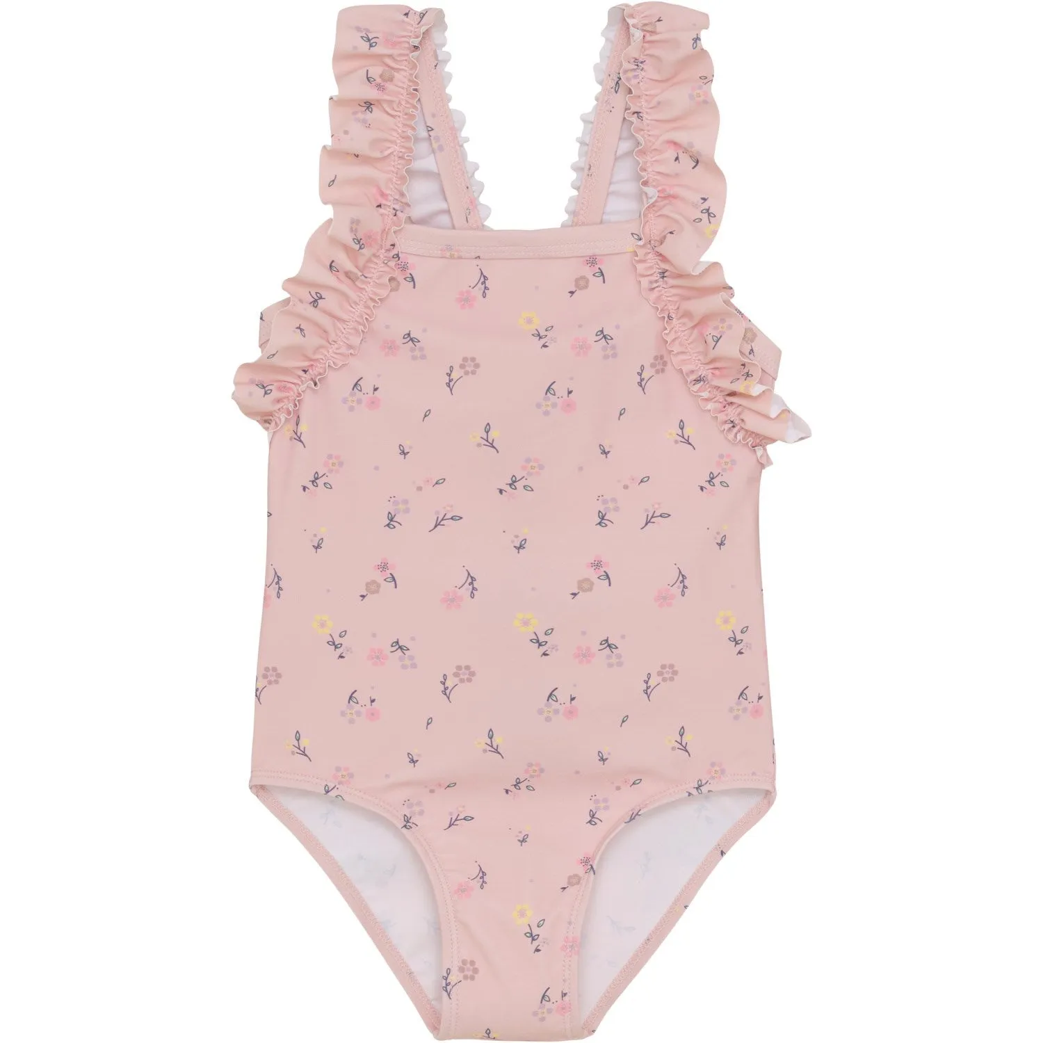 Color Kids Coral Blush Swimsuit W. Frills, AOP
