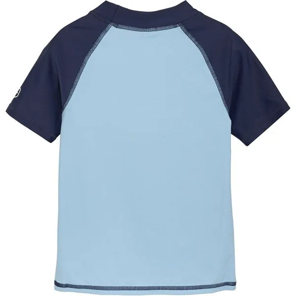 Color Kids Swim Shirt with Print Cerulean