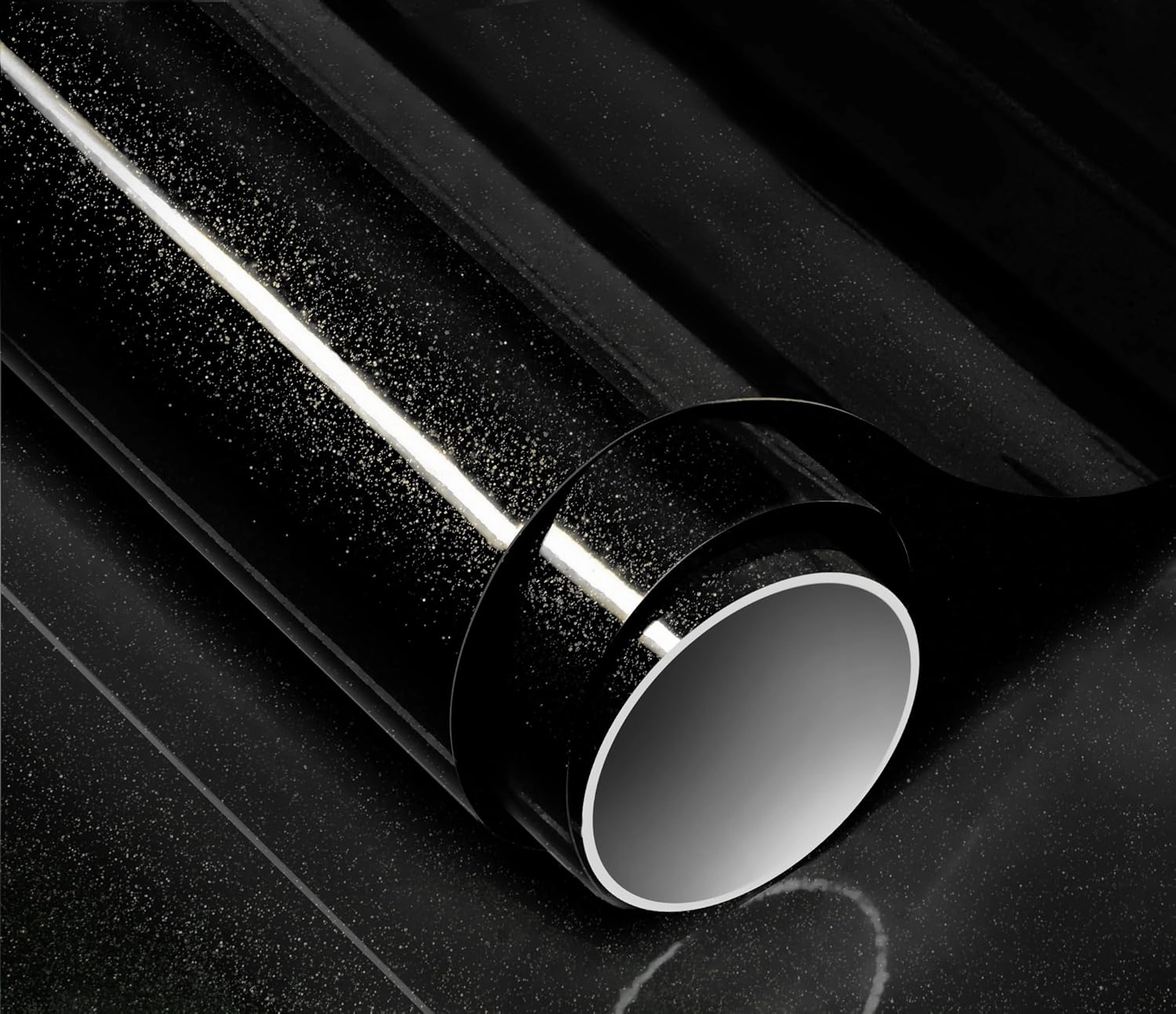 ColorFusion PPF by VViViD, Gloss Metallic Black Dry Apply PPF Vinyl Car Wrap Roll 20ft x 5ft