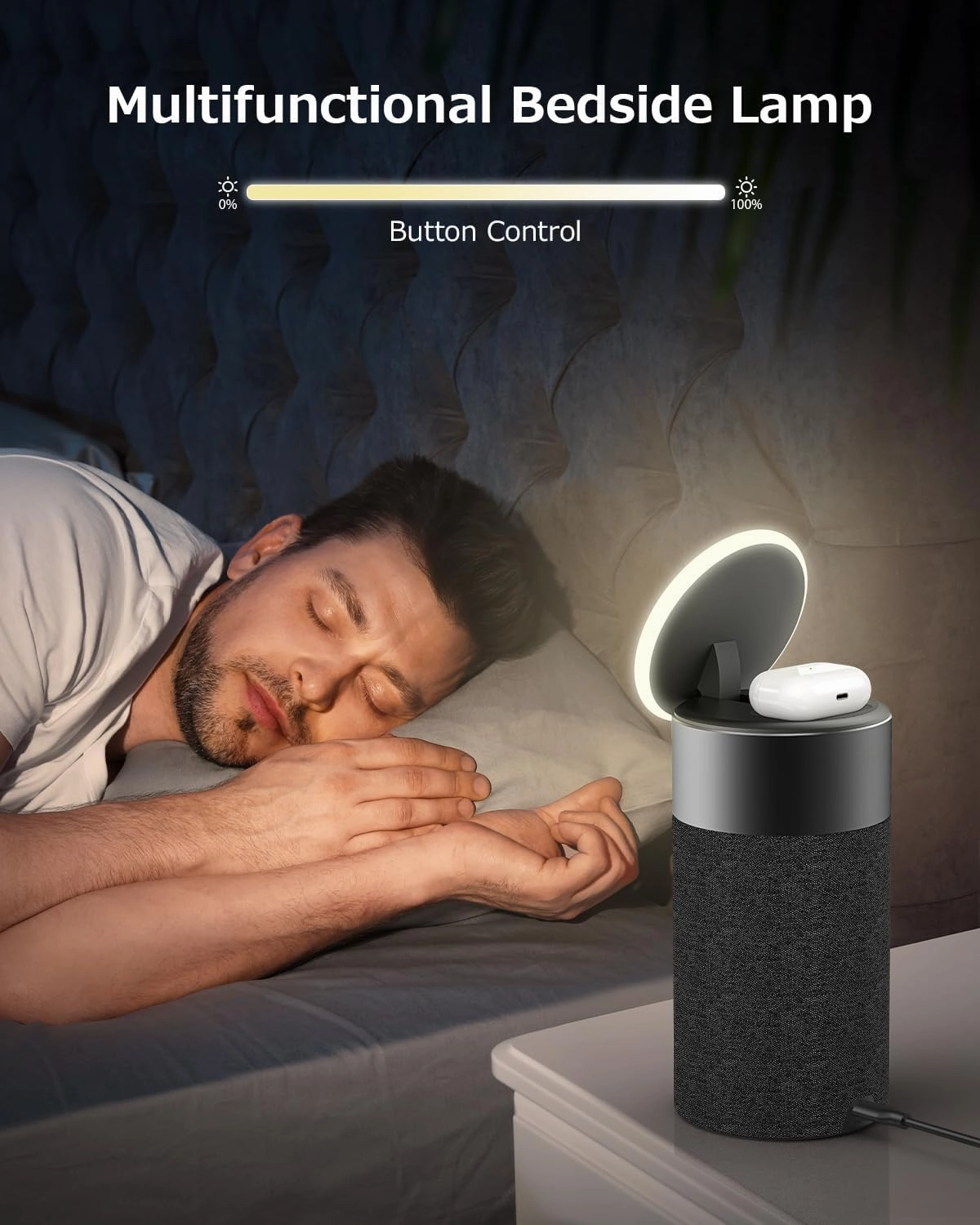 COLSUR Bluetooth Speaker, Magnetic Wireless Charger, Bluetooth Speakers with Night Light, 2 in 1 Wireless Charging Station for iPhone 16/15/14/13/12 Series, AirPods Pro 4/3Gift Ideal