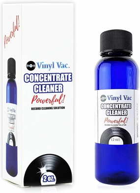Concentrate Cleaner (2oz) w/NO ALCOHOL - SAFE FOR YOUR RECORDS!! Makes a FULL Gallon (128 oz) of Record Cleaning Solution (Part of The Record Cleaning Kit) (2oz) record cleaning kit,vinyl cleaner,stylus brush set,