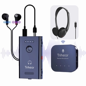 Convo More Hearing Amplifier for Seniors with Remote Microphone and Noise Cancelling, Convo More Rechargeable Personal Sound Amplifier, Hearing Devices for TV Listenings headphone amplifier,portable amp,desktop headphone amp,