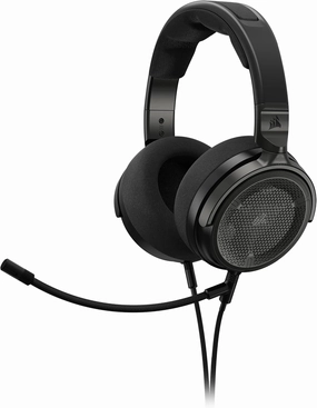 Corsair Virtuoso PRO Wired Open Back Gaming Headset - Detachable Uni-Directional Microphone - 50mm Graphene Drivers - 20Hz-40 kHz Frequency Response - Carbon audiophile headphones,high-end headphones,studio over-ear,
