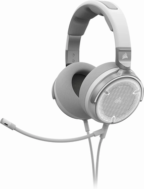 Corsair Virtuoso PRO Wired Open Back Gaming Headset - Detachable Uni-Directional Microphone - 50mm Graphene Drivers - 20Hz-40 kHz Frequency Response - White audiophile headphones,high-end headphones,studio over-ear,
