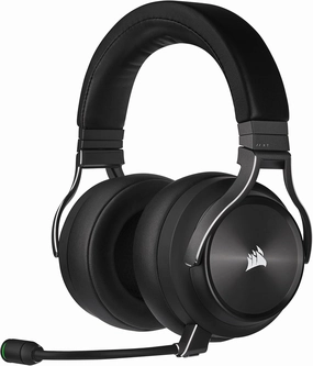 CORSAIR VIRTUOSO RGB WIRELESS XT Multiplatform Gaming Headset With Bluetooth - Dolby Atmos - Broadcast Quality Microphone - iCUE Compatible- PC, Mac, PS5, PS4, Nintendo Switch, Mobile - Black audiophile headphones,high-end headphones,studio over-ear,