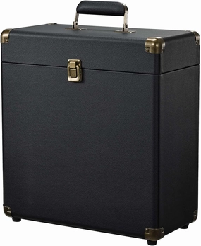 Costravio Vinyl Record Storage Record Holder Display Box Album Storage Moving Boxes Holds 30 Valuable Records 7/10/12 Inch Record Crates Vinyl Organizer for Journey Black vinyl accessories,turntable parts,record player tools,