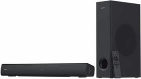 Creative Stage V2 2.1 Soundbar with Subwoofer, Clear Dialog and Surround by Sound Blaster, Bluetooth 5.0, TV ARC, Optical, and USB Audio, Wall Mountable, Adjustable Bass and Treble, for TV soundbar,TV speaker bar,home theater soundbar,