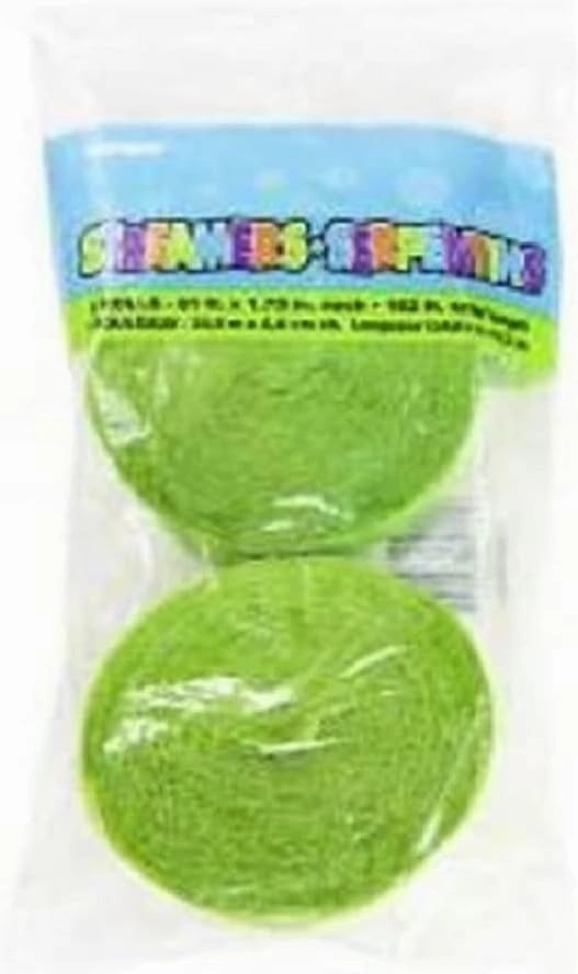 Crepe Paper Streamers, 81 Feet, Lime Green, 2 Rolls network streamer,wireless audio player,Wi-Fi music streamer,