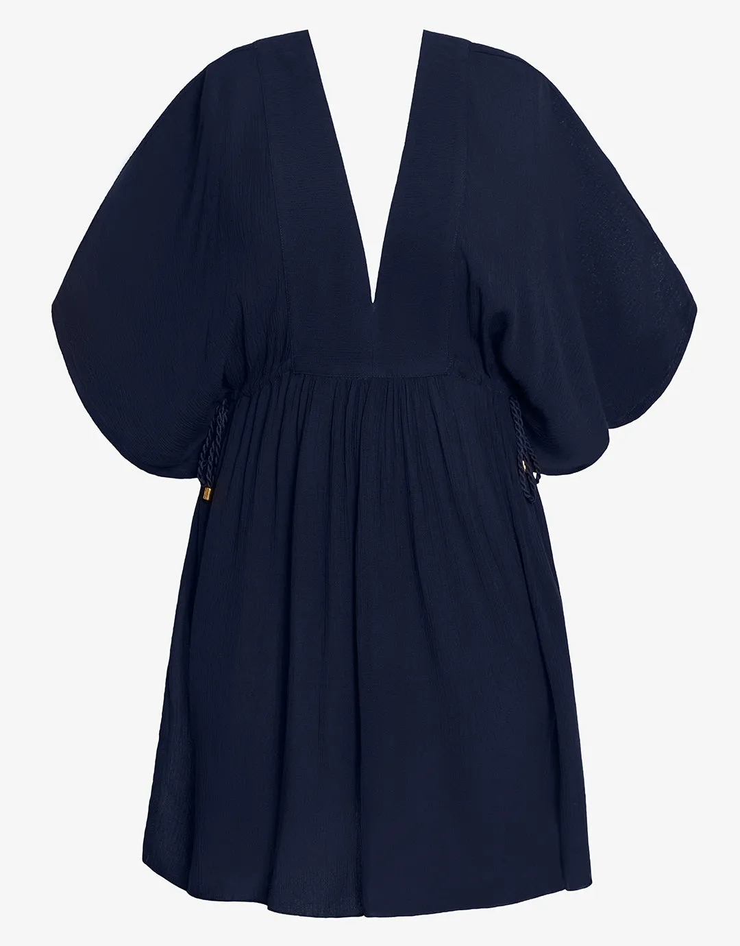 Crinkle Tunic Beach Dress - Dark Navy
