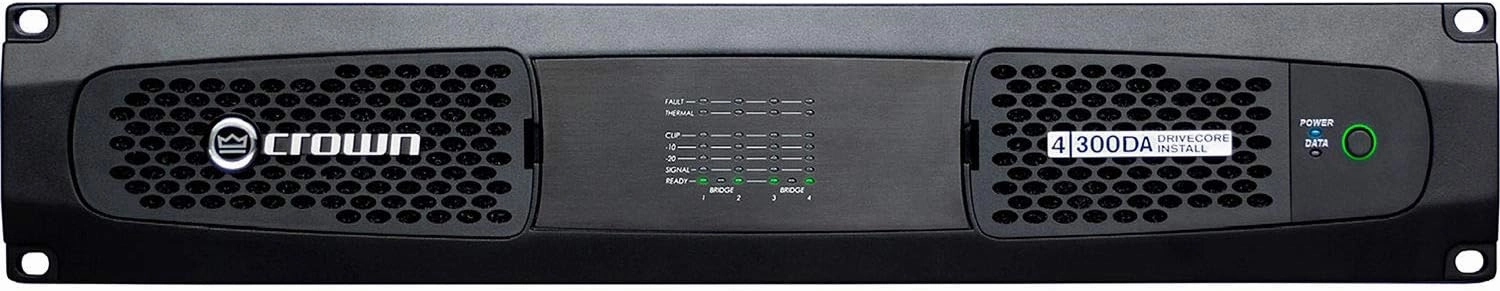 Crown DCi 4|300DA Power Amplifier with Dante power amplifier,stereo amp,hi-fi power amp,