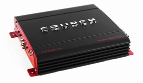 Crunch PX 1000.4 4 Channel 1000 Watt Amp A B Class Car Truck Motor Vehicle Stereo Power Amplifier, Lightweight 5.4 Pounds Black power amplifier,stereo amp,hi-fi power amp,