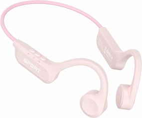 CXK Bone Conduction Earbuds,Open Ear Headphones Bluetooth 5.3, Wireless Headphones 8H Playtime, IPX6 Waterproof Sport Headphones for Sports, Peach wireless earbuds,Bluetooth earphones,true wireless stereo,
